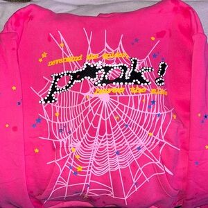 Sp5der “PINK” Hoodie ( Original ) Large